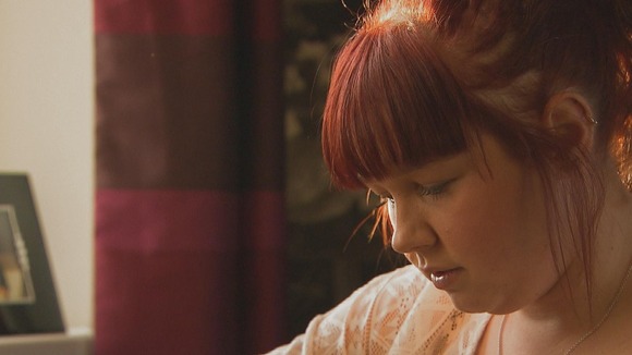 Girl looking down