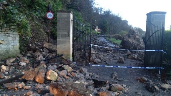 The boulder behind Upper Camden Place measures around 6ft in heigh