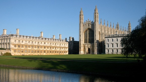 Cambridge University's Kings College and Clare College