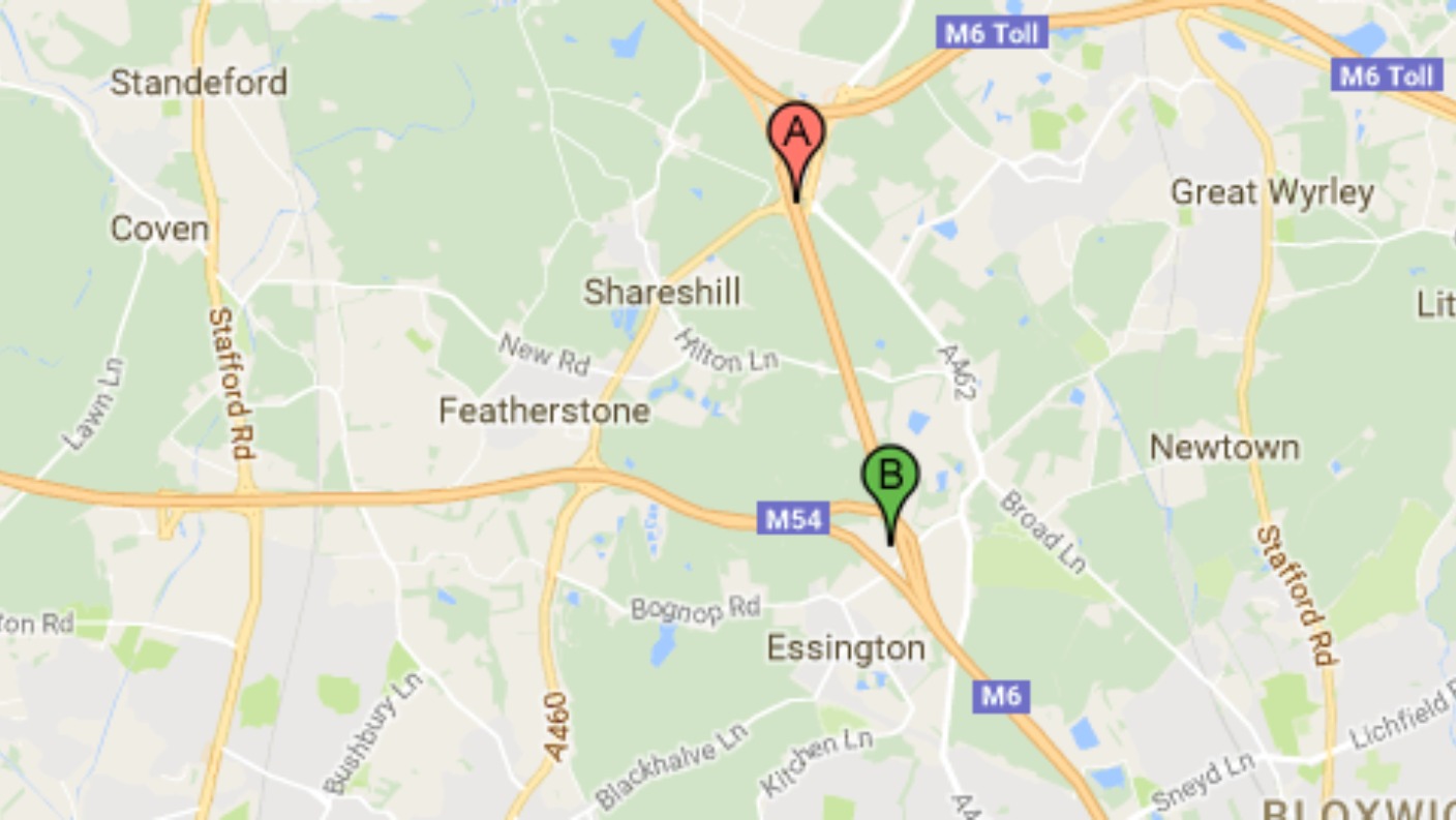 ROADS M6 SOUTHBOUND STAFFORDSHIRE Central ITV News roads-m6-southbound-staffordshire-central-itv-news