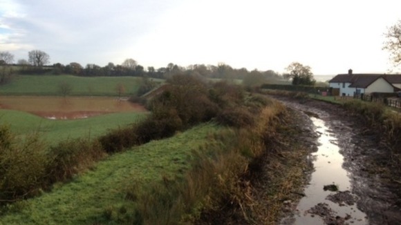 The empty Grand Western Canal