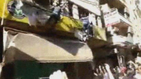 The offices of the Muslim Brotherhood in Alexandria were ransacked