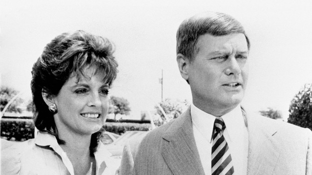 Larry Hagman with Linda Gray