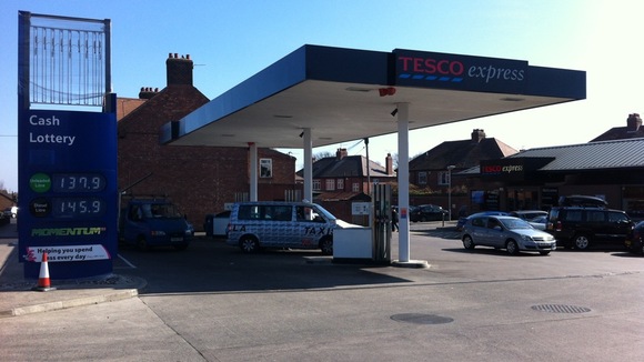 Petrol station In Gosforth, Newcastle