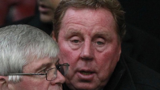 New Queens Park Rangers manager Harry Redknapp in the stands during the Barclays Premier League match at Old Trafford, Manchester.