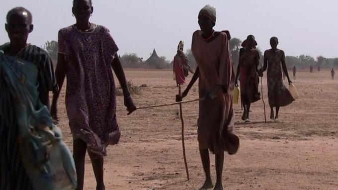 Many people are forced to walk for days to find food