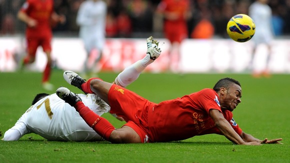 Raheem Sterling and Leon Britton
