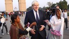 Boris Johnson at India Gate.