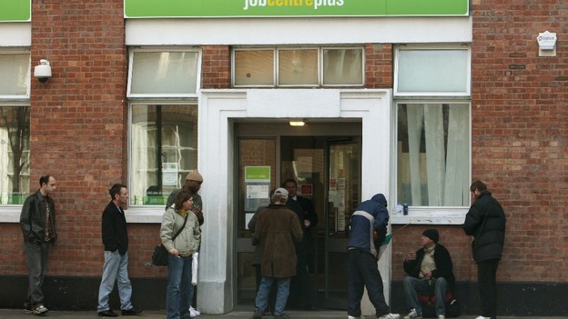 Job Centre Plus queue