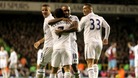 Jermain Defoe celebrates his goal during Tottenham's 3-1 win over West Ham Photo: Press Association