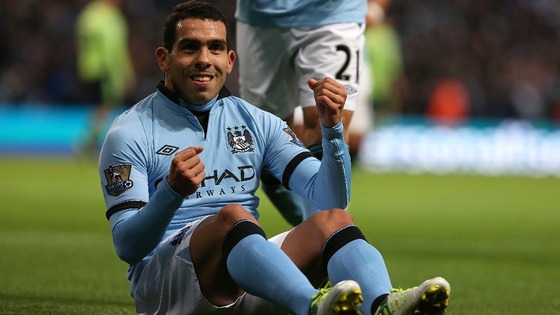 Carlos Tevez goal celebration 