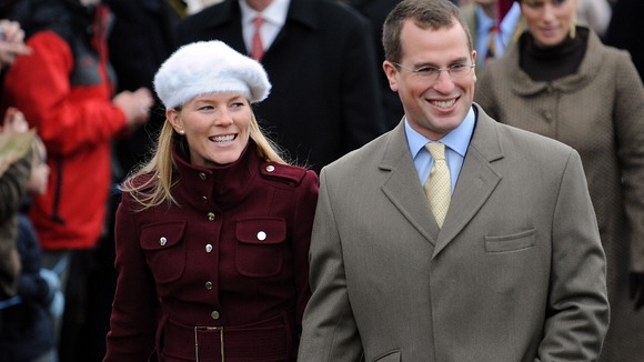 Peter Phillips and wife Autumn