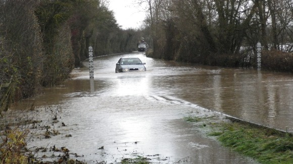 The Gloucester to Ledbury road has been closed