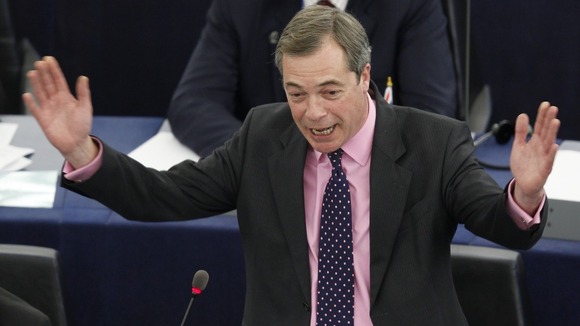 Nigel Farage, Britain's United Kingdom Independence Party (UKIP) leader.
