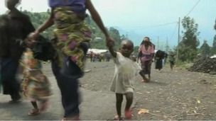 Communities are running from the rebel soldiers as well as violent retreating soldiers. 