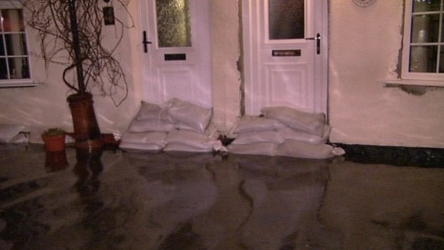 Sandbags at Cowpen Bewlay
