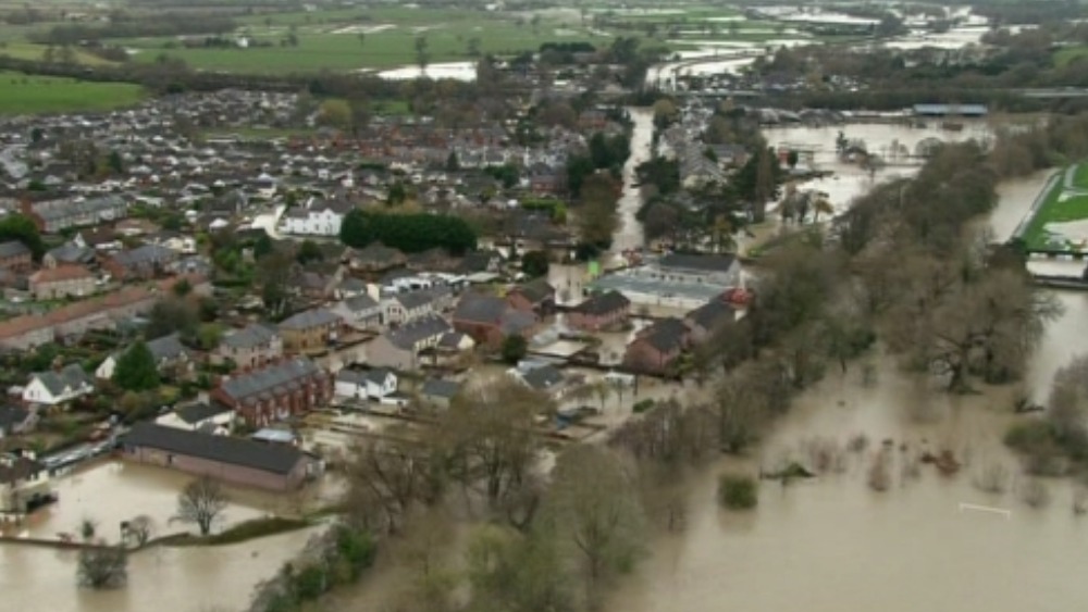 Photos Floods in large area around St Asaph Wales ITV News