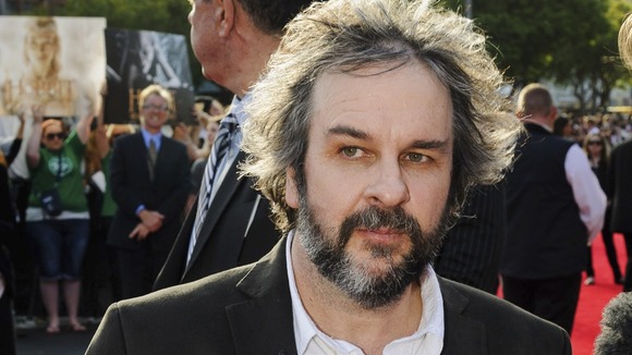 The film's director Peter Jackson arrives at the premiere.