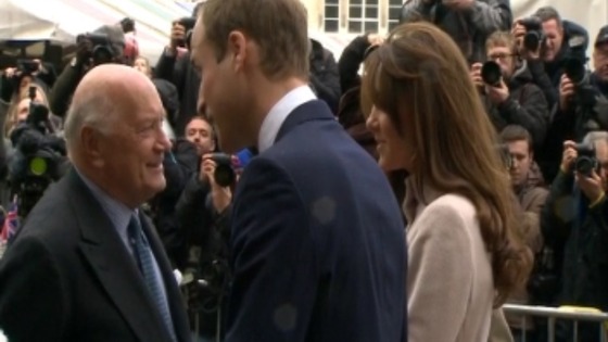 The Royal couple are greeted as they arrived at Cambridge's Guildhall.