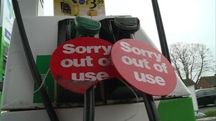 Filling stations run dry across the region
