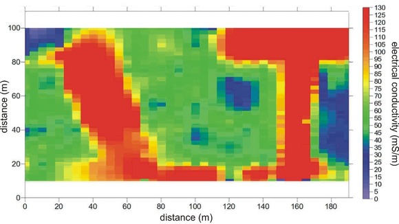 Handout dated 2004 of the results of an electromagnetic survey at the site in Burma, led by Dr Roger Clark and Dr Adam Booth in 2004.