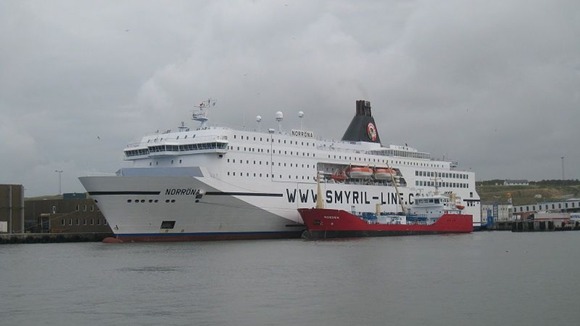 The high speed ferry is in the Tyne today
