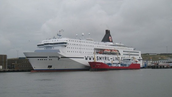 The high speed ferry is in the Tyne today