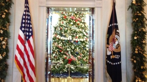 White House Christmas Michelle Obama