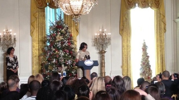 White House Christmas Michelle Obama