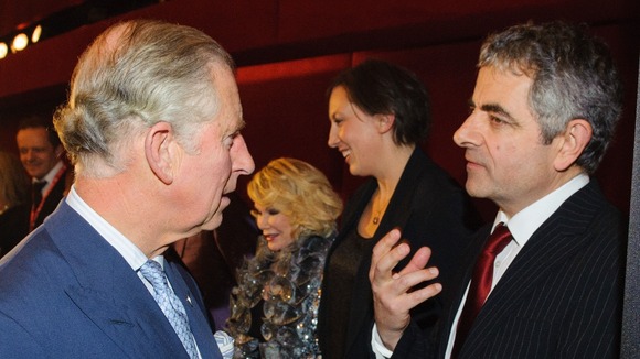 The Prince of Wales with Rowan Atkinson