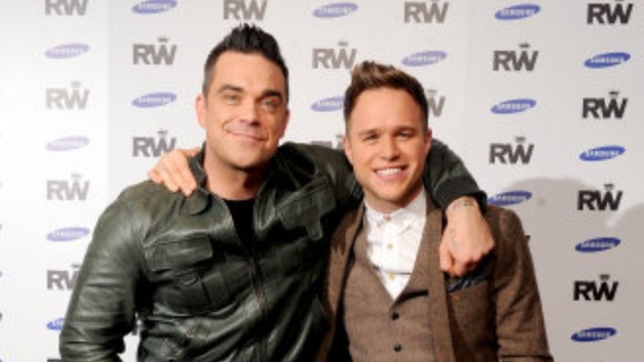 Robbie Williams and Olly Murs