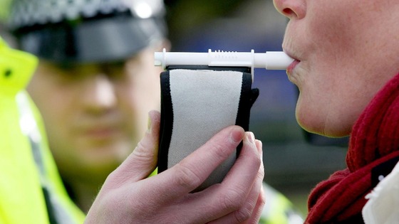 Driver breath test
