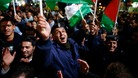 Palestinians celebrate