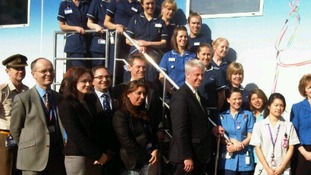 Andrew Lansley escapes Westminster and visits staff at NHS hospital