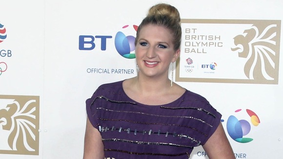 Rebecca Adlington arriving at the BT British Olympic Ball