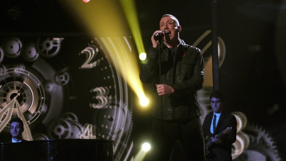 Gary Barlow's contestant Chris Maloney received a good comment from Tulisa