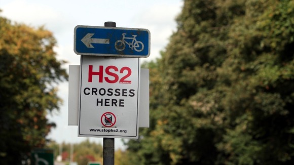 HS2 sign