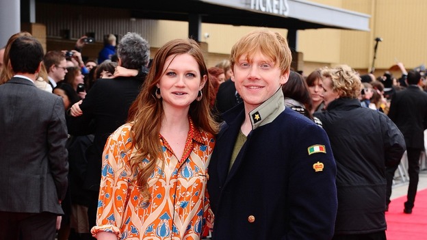 Bonnie Wright and Rupert Grint