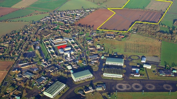 The site of the proposed solar farm
