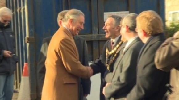 Prince Charles is welcomed at St Asaph