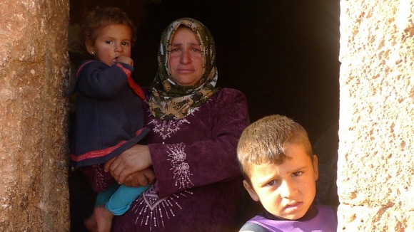 Families in Sergilla, Syria
