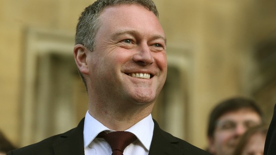 New Labour MP for Croydon North Steve Reed as he arrives at the House of Commons after winning his by-election.