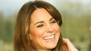 The Duchess of Cambridge during a visit to her old preparatory school, St Andrew's School in Pangbourne, Berkshire.