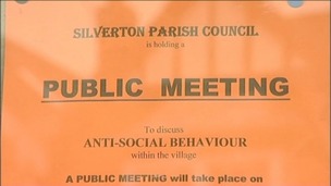 Poster of Silverton public meeting