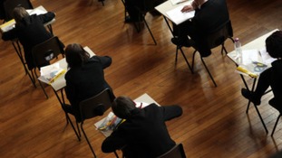 pupils sitting exams