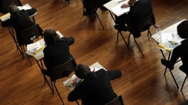 pupils sitting exams