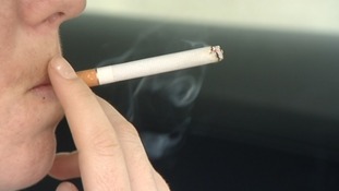 Person smoking