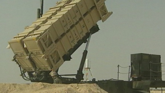 Patriot missiles similar to those which will be deployed in Turkey