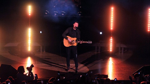 James Arthur performing at the Middlesbrough Town Hall