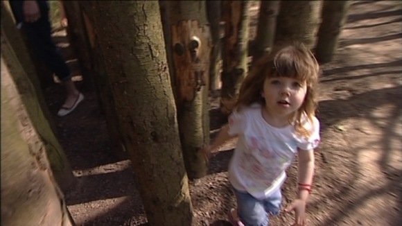 Child plays at Gibside
